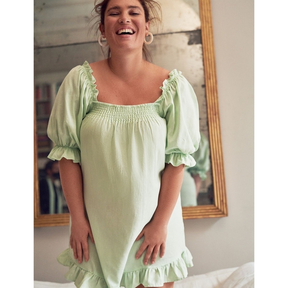 Eloquii Smocked Front Mini Day Dress - Picture 4 of 13